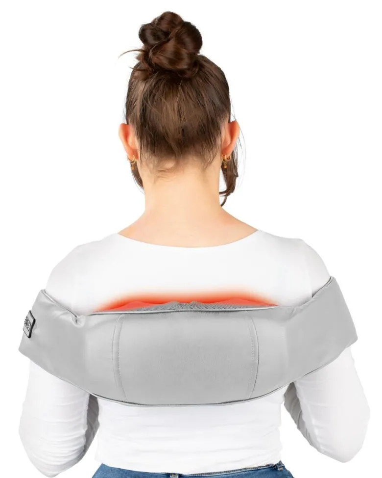 CLEANmaxx Shiatsu-Massagegerät grau lila