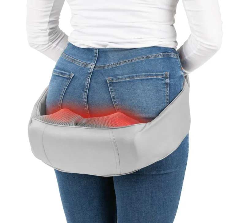 CLEANmaxx Shiatsu-Massagegerät grau lila