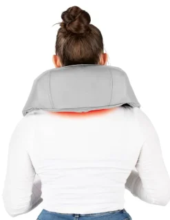 CLEANmaxx Shiatsu-Massagegerät grau lila