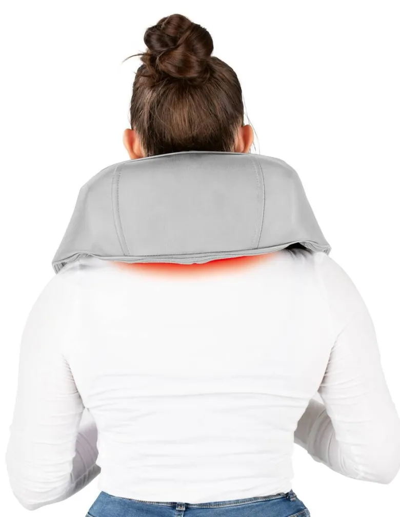 CLEANmaxx Shiatsu-Massagegerät grau lila