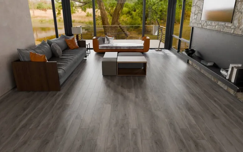 Click-Vinylboden Eiche grau ca. 2,7816 m² im Paket B/L: ca. 24,1x123,6 cm pro Paket