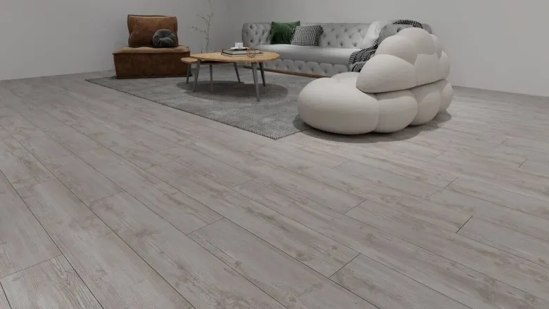 Click-Vinylboden Eiche h.grau ca. 2,7816 m² im Paket B/L: ca. 24,1x123,6 cm pro Paket