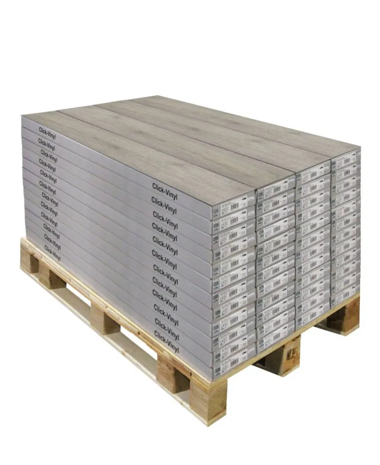 Click-Vinylboden Eiche h.grau ca. 3,109 m² im Paket B/L: ca. 18x121,3 cm pro Paket