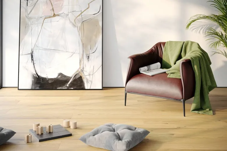 Click-Vinylboden Honey Oak 2,304 m² im Paket B/L: ca. 120x24 cm pro Paket