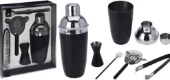 Cocktailset schwarz Edelstahl