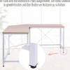 Computertisch 836-122AK natur weiß B/H/L: ca. 150x76x150 cm