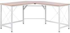 Computertisch 836-122AK natur weiß B/H/L: ca. 150x76x150 cm