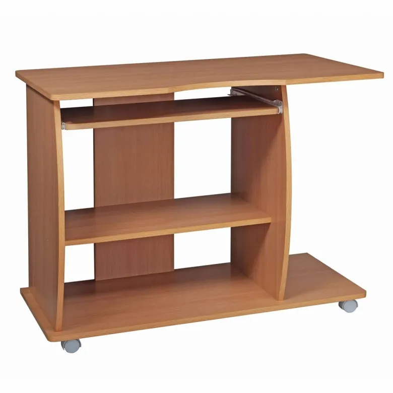 Computertisch buche Nachbildung weiß B/H/T: ca. 90x71x50 cm