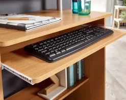 Computertisch buche Nachbildung B/H/T: ca. 94x90,5x48,5 cm