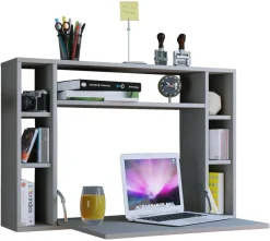 Computertisch Wandila grau