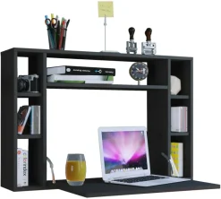 Computertisch Wandila schwarz B/H/T: ca. 90x60x20 cm