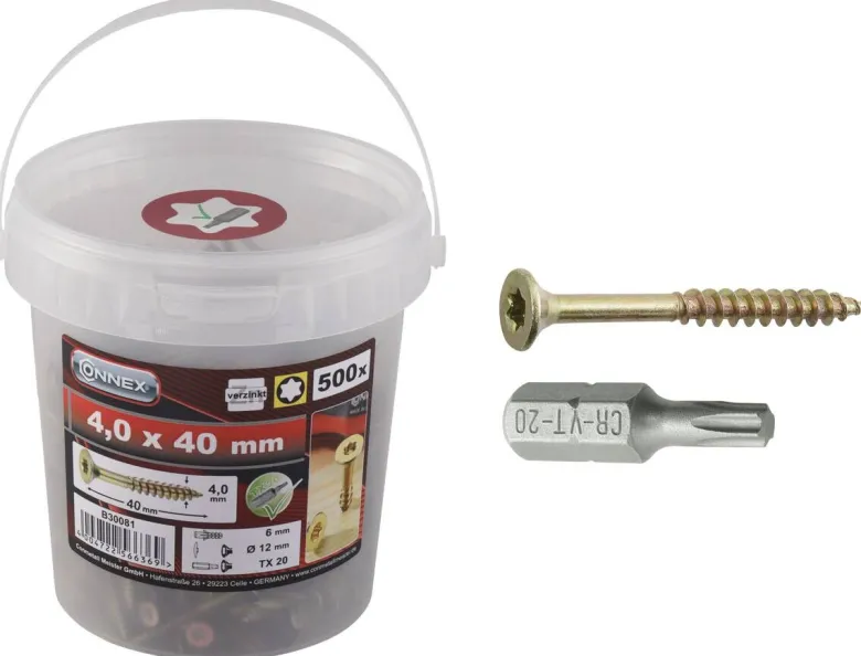 CONNEX Universalschraube TX 500 tlg.