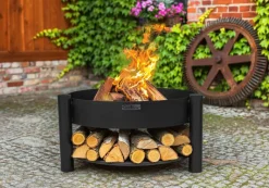 CookKing Feuerschale Montana 60 schwarz Stahl B/H/T: ca. 68x45x68 cm