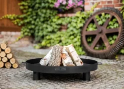 CookKing Feuerschale Tunis 60 schwarz Stahl B/H/T: ca. 60x20x60 cm