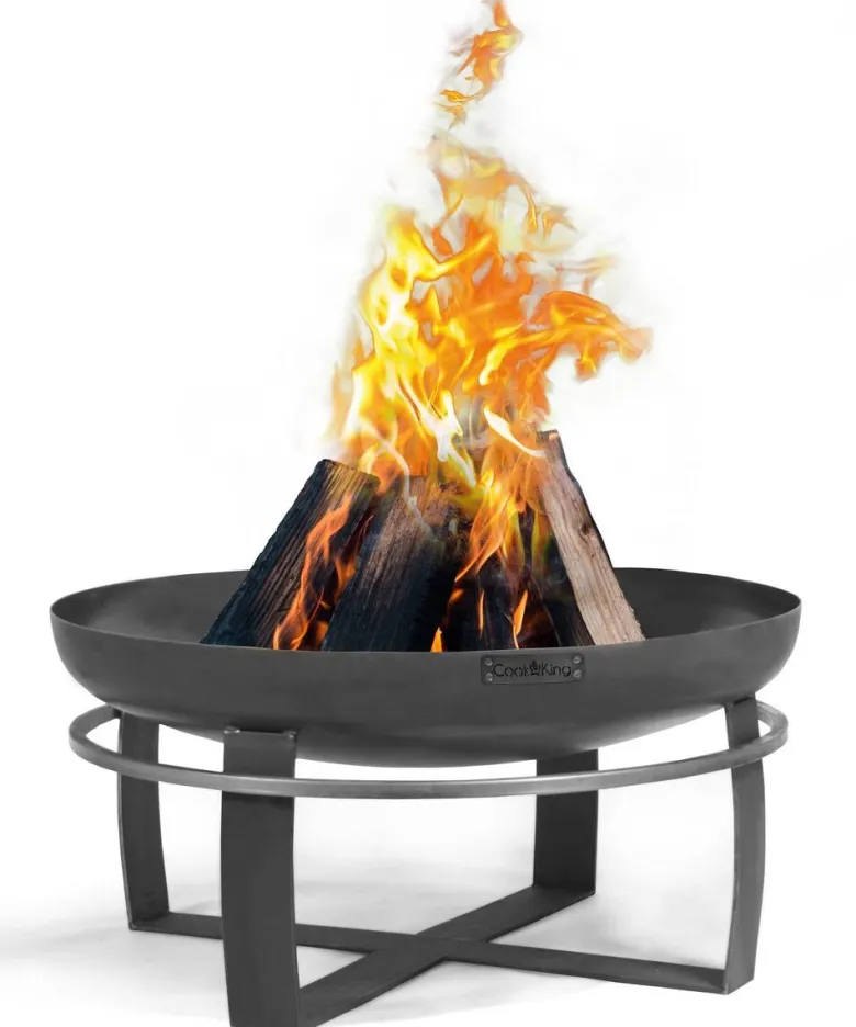 CookKing Feuerschale Viking 60 schwarz Stahl B/H/T: ca. 60x36x60 cm
