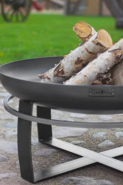 CookKing Feuerschale Viking 60 schwarz Stahl B/H/T: ca. 60x36x60 cm