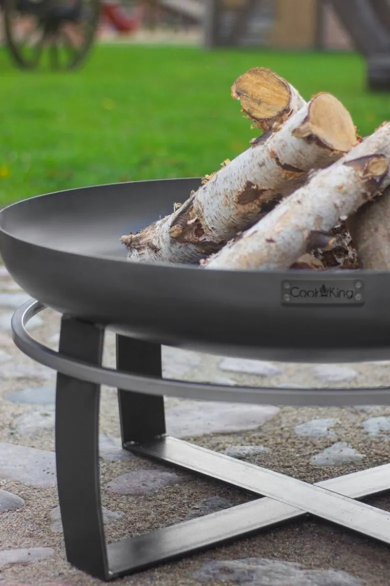 CookKing Feuerschale Viking 60 schwarz Stahl B/H/T: ca. 60x36x60 cm