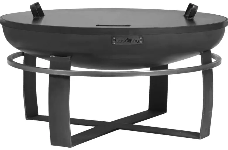 CookKing Feuerschale Viking 80 schwarz Stahl B/H/T: ca. 80x36x80 cm