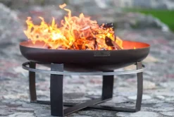 CookKing Feuerschale Viking 80 schwarz Stahl B/H/T: ca. 80x36x80 cm