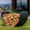 CookKing Kaminholzregal Turyn 70 schwarz B/H/T: ca. 70x45x36 cm