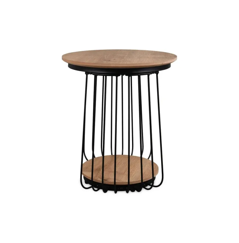 Couchtisch Arkali, 2er-Set Eiche Artisan Nachbildung H/D: ca. 50x50 cm