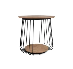 Couchtisch Arkali, 2er-Set Eiche Artisan Nachbildung H/D: ca. 50x50 cm