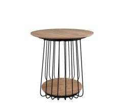 Couchtisch Arkali, 2er-Set Eiche Artisan Nachbildung H/D: ca. 50x50 cm