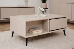 Couchtisch Arona sand schwarz B/H/T: ca. 94x40x55 cm