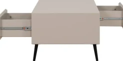 Couchtisch Arona sand schwarz B/H/T: ca. 94x40x55 cm