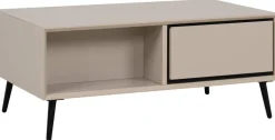 Couchtisch Arona sand schwarz B/H/T: ca. 94x40x55 cm