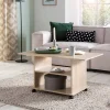 Couchtisch braun B/H/T: ca. 95x51x54 cm
