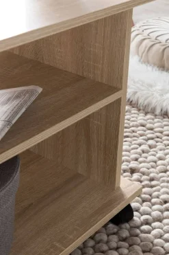 Couchtisch braun B/H/T: ca. 95x51x54 cm