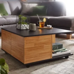 Couchtisch braun B/H/T: ca. 70x36x70 cm