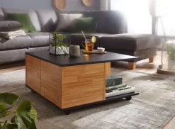 Couchtisch braun B/H/T: ca. 70x36x70 cm