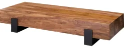 Couchtisch braun B/H/T: ca. 115x22x44 cm