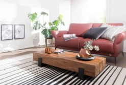Couchtisch braun B/H/T: ca. 115x22x44 cm