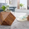 Couchtisch braun B/H/T: ca. 43x57x57 cm