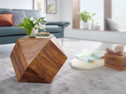 Couchtisch braun B/H/T: ca. 43x57x57 cm