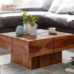 Couchtisch braun B/H/T: ca. 58x30x58 cm
