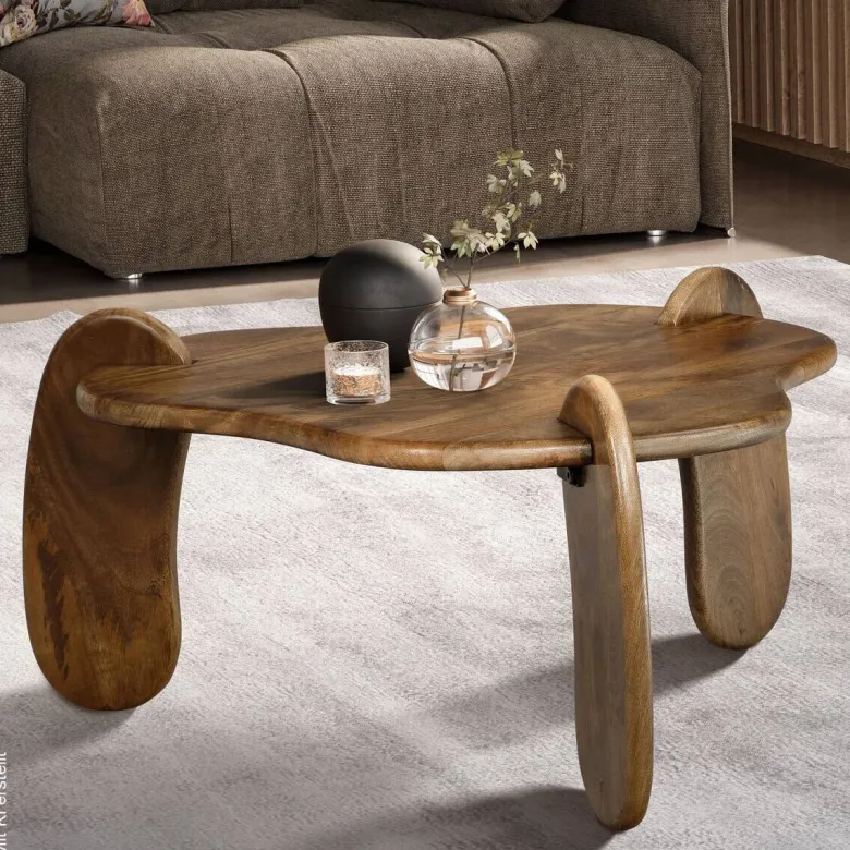 Couchtisch braun B/H/T: ca. 78x40x78 cm