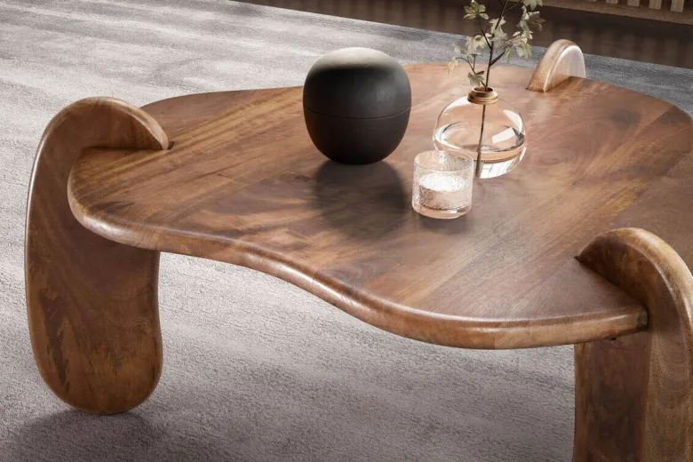 Couchtisch braun B/H/T: ca. 78x40x78 cm