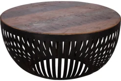 Couchtisch braun schwarz lackiert B/H/T: ca. 70x33x70 cm