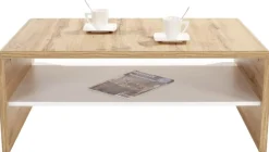 Couchtisch Cala Luna C4T02 Eiche Wotan Alpinweiß Nachbildung B/H/T: ca. 100x40x59 cm
