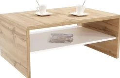 Couchtisch Cala Luna C4T02 Eiche Wotan Alpinweiß Nachbildung B/H/T: ca. 100x40x59 cm