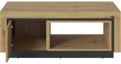 Couchtisch Eiche Artisan Nachbildung schwarz B/H/T: ca. 110x44x60 cm