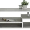 Couchtisch Eike Beton Optik weiß Nachbildung B/H/T: ca. 110x50x68 cm
