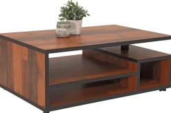 Couchtisch Eike Old Wood schwarz Nachbildung B/H/T: ca. 110x50x68 cm
