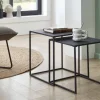 Couchtisch 2er Set schwarz B/H/T: ca. 38x41x38 cm