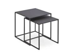 Couchtisch 2er Set schwarz B/H/T: ca. 38x41x38 cm