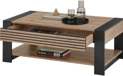 Couchtisch Felipe Eiche Artisan Nachbildung B/H/T: ca. 107x42x60 cm